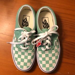 Vans Green Checkerboard